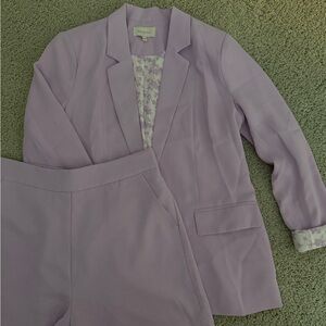 Skies Are Blue Lavender Blazer and Short Set